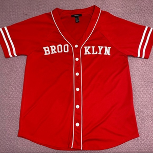 Forever 21‎ baseball jersey style Brooklyn shirt
